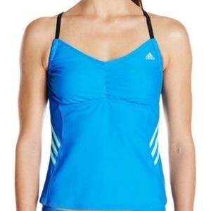 Adidas Bandeaukini tankini Swim Tank Top Blue 16